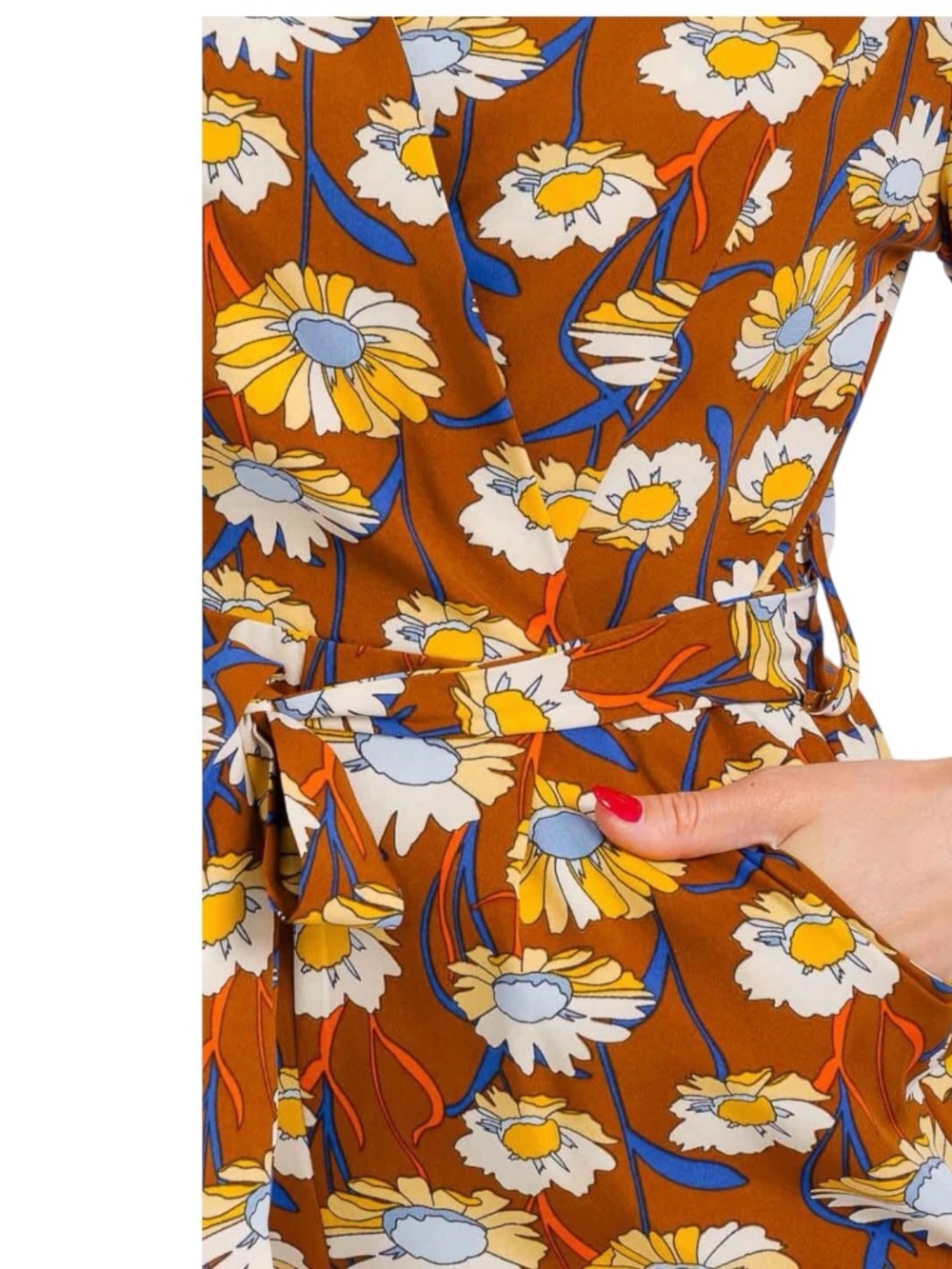 RED LEAF Daisy flowers jumper S M L - Picture 3 of 3